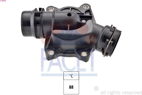 Термостат Facet Made in Italy - OE Equivalent. Артикул 7.8429