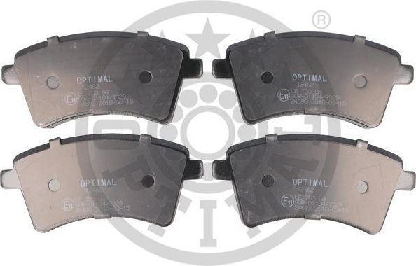 Тормозные колодки Optimal. Артикул BP-12462