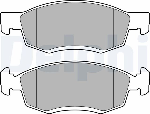 Тормозные колодки Delphi (Low-Metallic). Артикул LP2137