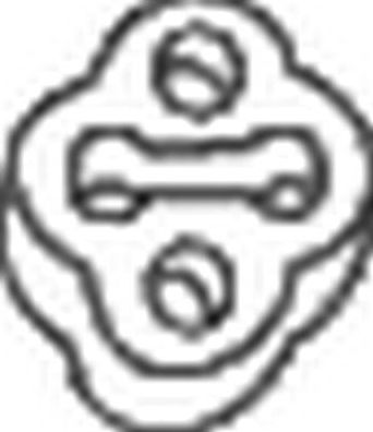 Крепление глушителя Bosal (Бельгия). Артикул 255-507