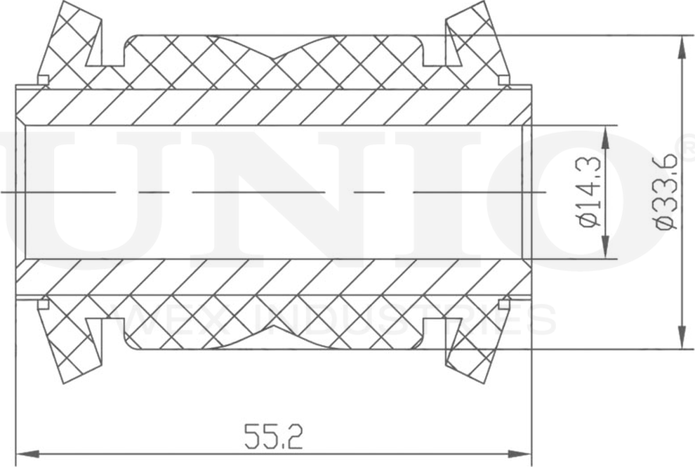 Сайлентблок рычага подвески (Unio). Артикул RMP-20194