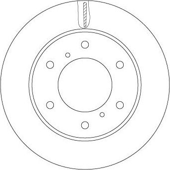 Тормозной диск TRW. Артикул DF6735