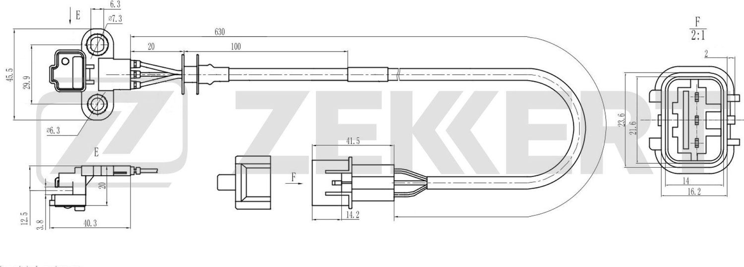 Датчик положения распредвала Zekkert. Артикул SE-5046