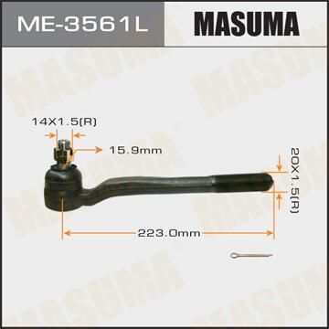 Наконечник рулевой тяги Masuma. Артикул ME-3561L