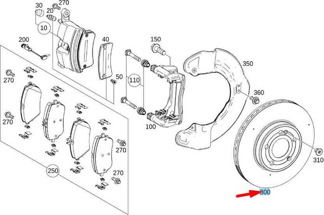 Тормозной диск Mercedes-Benz. Артикул A247421071207