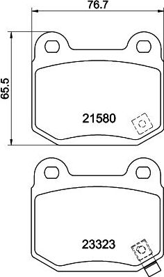 Тормозные колодки Nisshinbo. Артикул NP3035