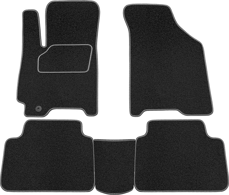 Коврики Rezkon ворсовые на резиновой основе для салона Chevrolet Lacetti 2004-2013. Артикул 2512025100
