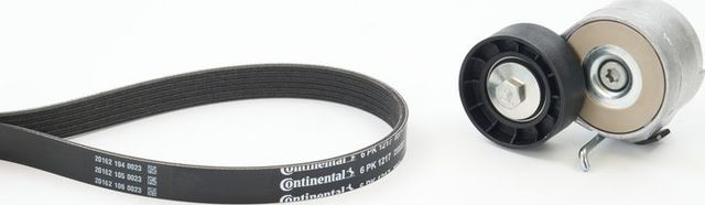 Приводной ремень поликлиновой с роликами (комплект) ContiTech. Артикул 6PK1217K2