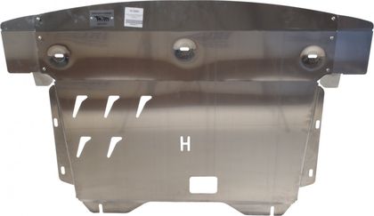 Защита алюминиевая АВС-Дизайн для картера и КПП Hyundai Santa Fe III 2012-2018. Артикул 10.13ABC
