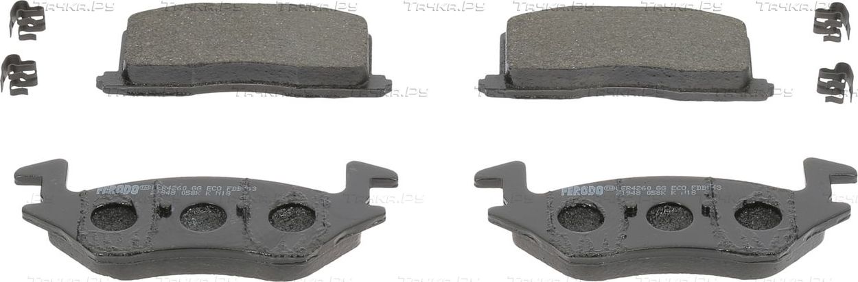 Тормозные колодки Ferodo Premier Eco Friction передние для Toyota Starlet III (P70) 1984-1989. Артикул FDB943