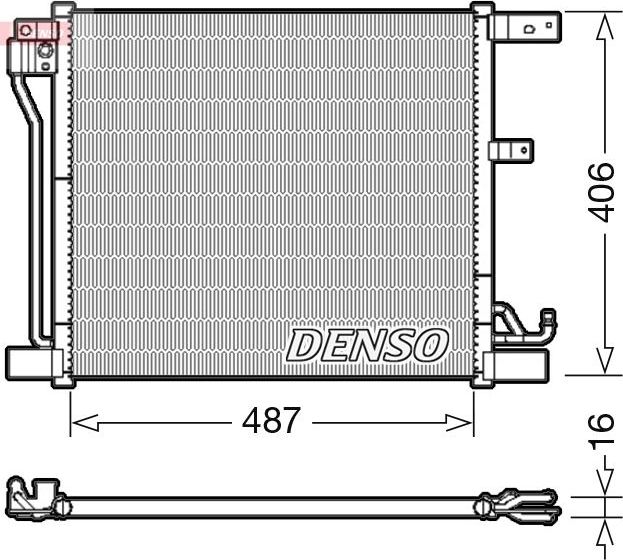 Радиатор кондиционера (конденсатор) Denso. Артикул DCN46018