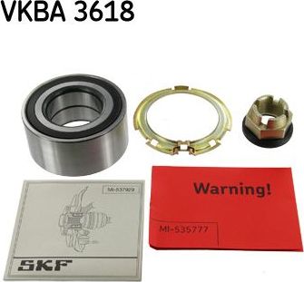 Ступичный подшипник (комплект) SKF. Артикул VKBA 3618
