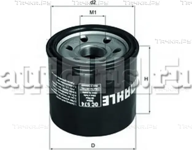 Фильтр масляный KNECHT/MAHLE OC 574 (Mahle/Knecht). Артикул OC 574
