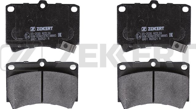 Тормозные колодки Zekkert передние для Mazda MX-3 I 1991-1993. Артикул BS-2030