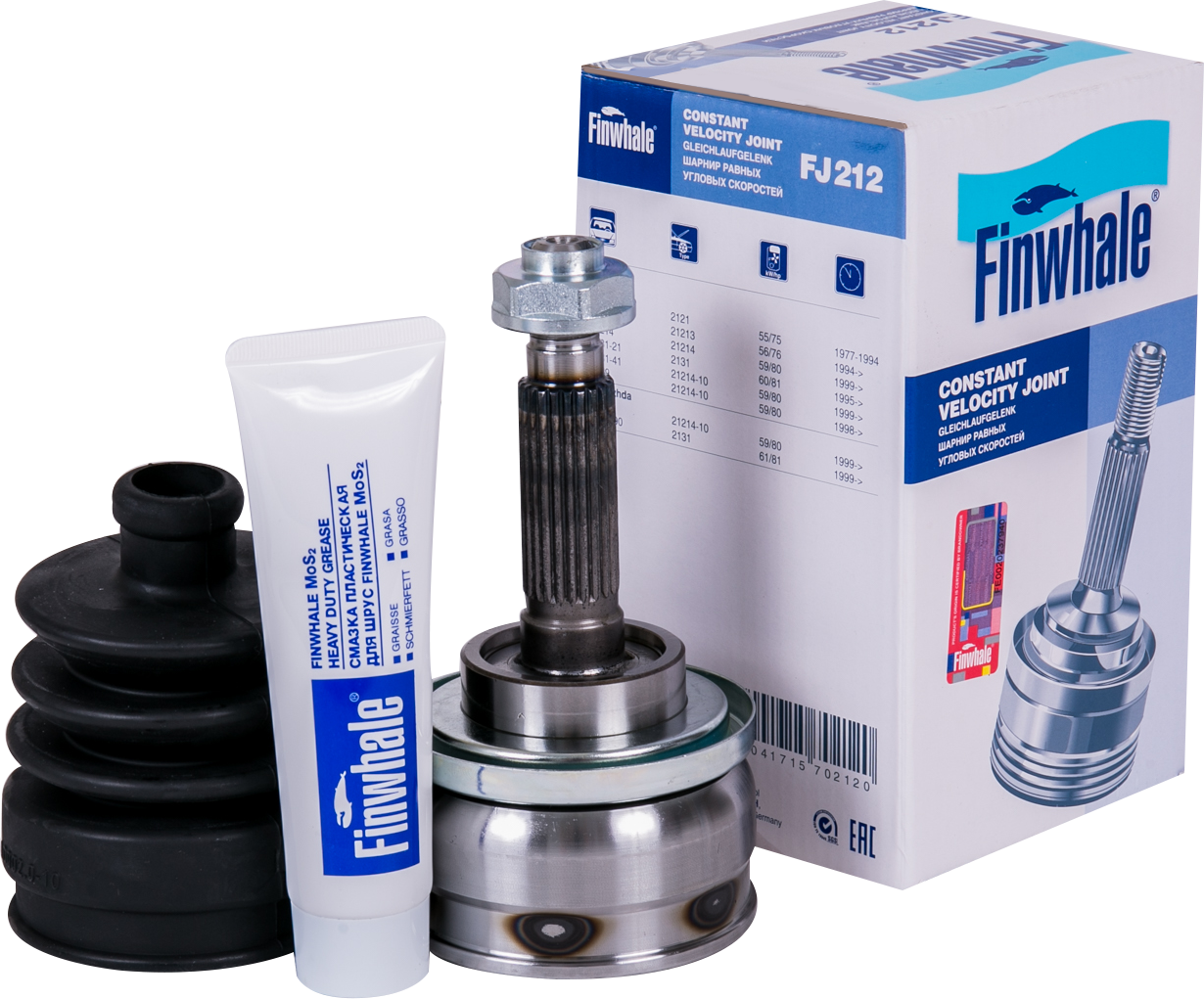 Шрус наружный (граната) Finwhale. Артикул FJ212