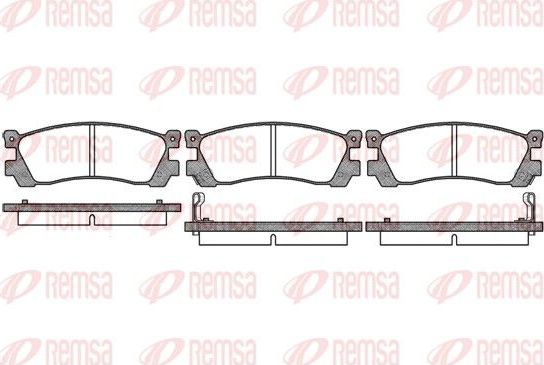 Тормозные колодки Remsa. Артикул 0399.12