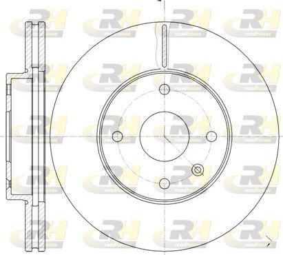 Тормозной диск RoadHouse передний для Chevrolet Epica I 2005-2012. Артикул 61181.10