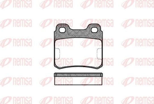 Тормозные колодки Remsa. Артикул 0282.00