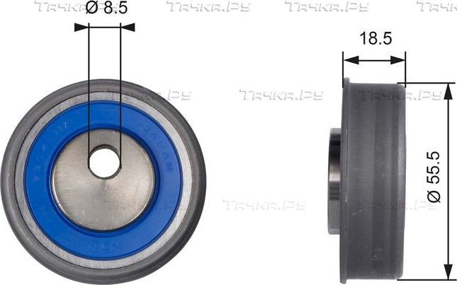 Натяжной ролик (натяжитель) ремня ГРМ Gates PowerGrip®. Артикул T41038
