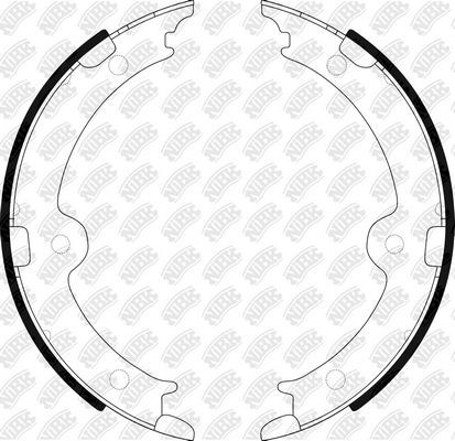 Тормозные колодки (стояночная тормозная система) NiBK. Артикул FN0671