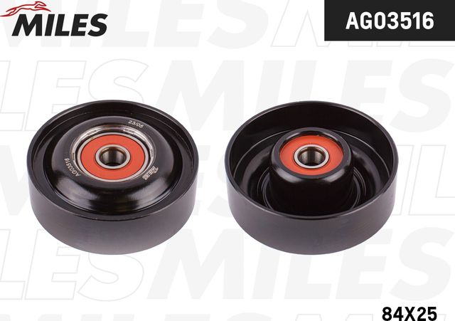 Натяжной ролик (натяжитель) приводного поликлинового ремня Miles. Артикул AG03516