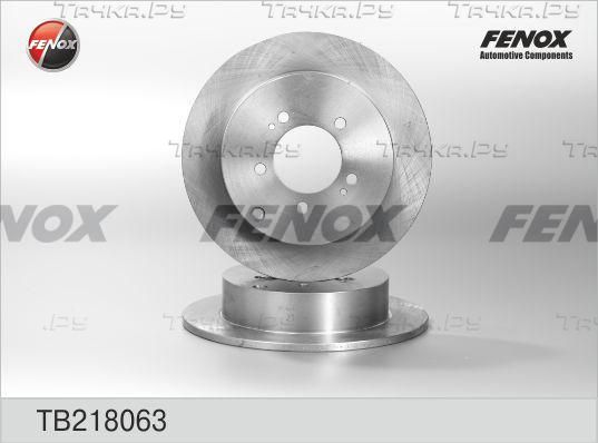 Тормозной диск Fenox задний для Mitsubishi Lancer X 2008-2017. Артикул TB218063