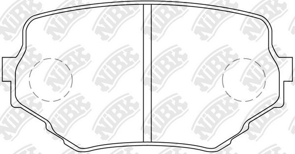 Тормозные колодки NiBK. Артикул PN9382
