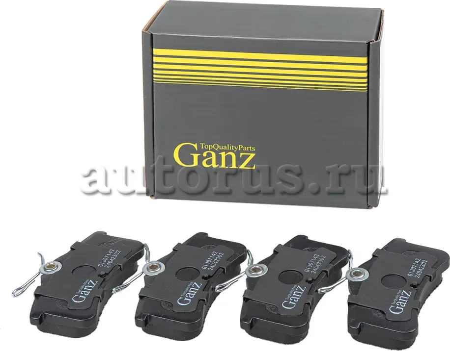 Колодки задние TOYOTA AVENSIS/COROLLA 00-03 GANZ GIJ07142 Ganz. Артикул GIJ07142