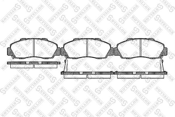 Тормозные колодки Stellox. Артикул 362 002B-SX