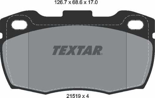 Тормозные колодки Textar Q+. Артикул 2151902