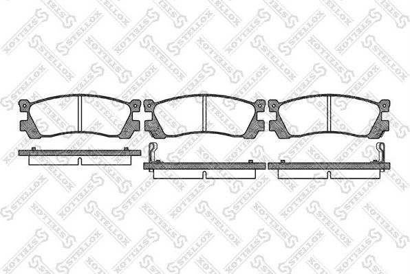 Тормозные колодки Stellox. Артикул 410 012-SX