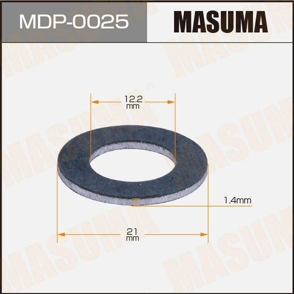 Шайба прокладка для болта маслосливного MASUMA, TOYOTA 12.2x21x1.4 уп.50 Masuma  Masuma. Артикул MDP-0025