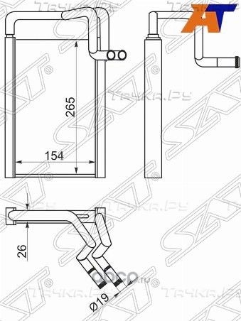 Радиатор отопителя салона HYUNDAI H-1STAREX 07- (SAT). Артикул STHN803950