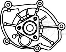 Насос водяной для а/м Porsche Cayenne (10-) 4.8i (LWP 1850) (Luzar). Артикул lwp-1850