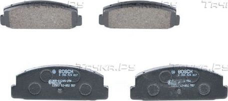 Тормозные колодки Bosch (Low-Metallic) задние для Mazda 6 II (GH) 2007-2012. Артикул 0 986 424 817