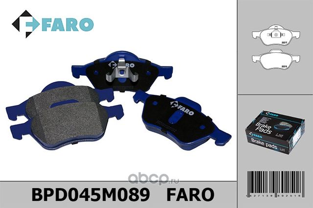 Колодки торм. диск перед.Renault Megane 1/2 (2002-2009) (Faro) Faro. Артикул BPD045M089