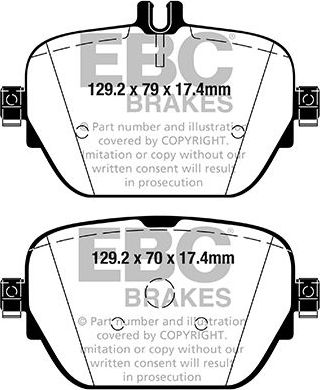 Тормозные колодки EBC Brakes. Артикул DP42314R