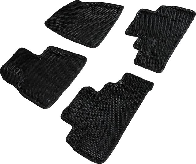 Коврики Seintex 3D EVA ромб для салона Lexus RX IV 2015-2022 ЧЕРНЫЕ. Артикул 95307