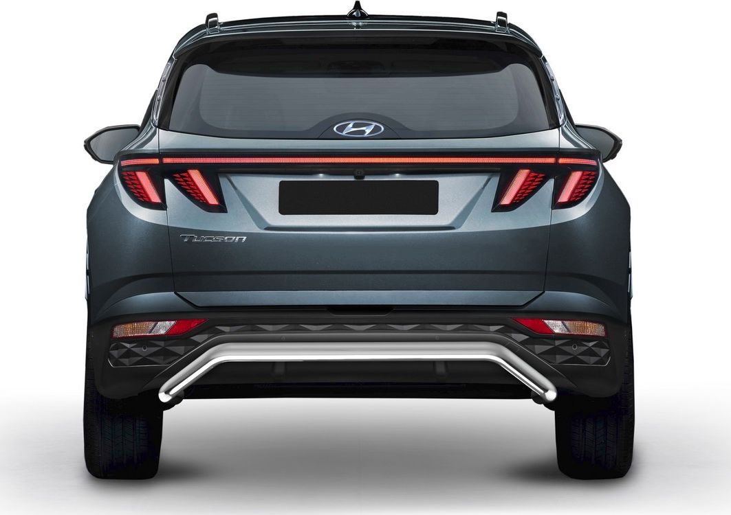 Защита Rival заднего бампера d57 скоба для Hyundai Tucson IV 2021-2026. Артикул R.2314.003