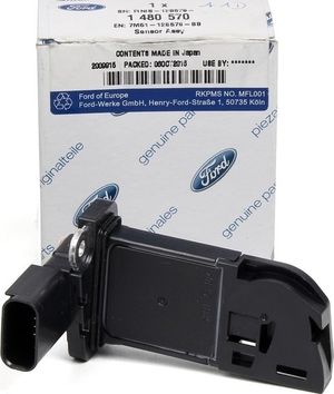 Датчик массового расхода воздуха (ДМРВ) Ford для Ford Tourneo Connect II 2013-2025. Артикул 1480570