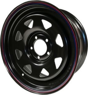 Колёсный диск OFF-ROAD Wheels стальной штампованный черный 5x114,3 7xR16 d84 ET+20 для Renault Duster I 2010-2020. Артикул 1670-51484BL+20