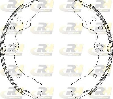 Тормозные колодки RoadHouse задние для Mazda 323 I (FA) 1978-1986. Артикул 4366.00