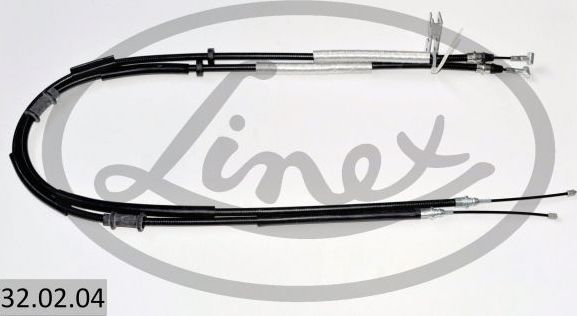 Трос ручника (тросик ручного тормоза) Linex задний для Opel Corsa D 2006-2014. Артикул 32.02.04