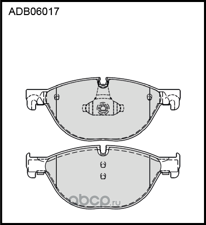 Колодки тормозные BMW 5 (F07,F10),7 (F01) передние (4шт.) ALLIED NIPPON. Артикул ADB06017