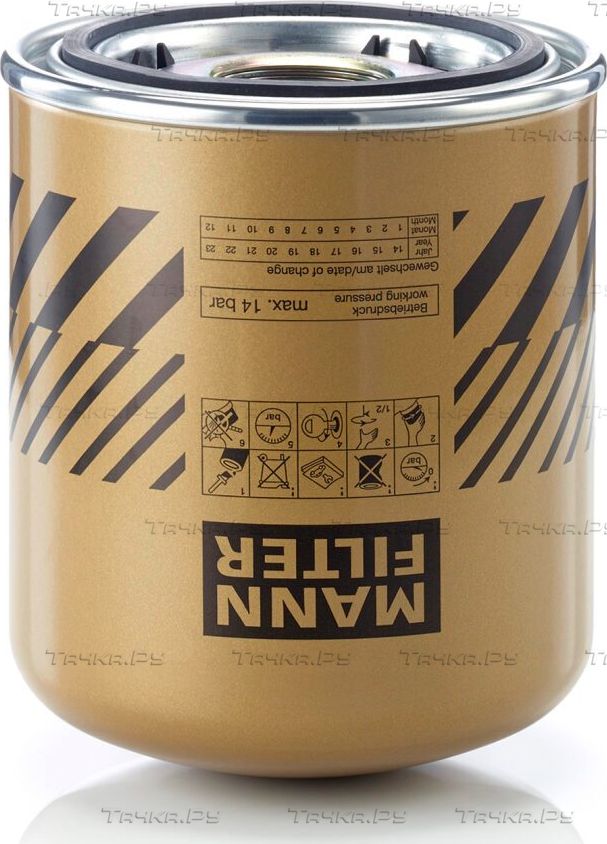 Патрон осушителя воздуха пневмосистемы Mann-Filter для DAF LF 2013-2026. Артикул TB 1396/6 x