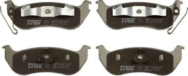 Тормозные колодки TRW COTEC задние для Jeep Cherokee III (KJ) 2001-2008. Артикул GDB4139