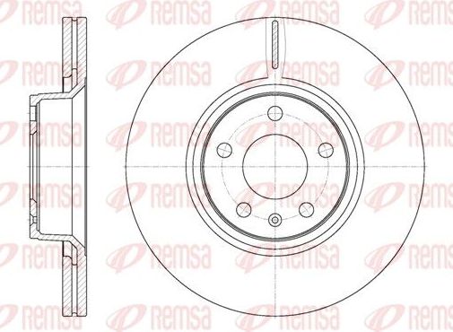 Тормозной диск Remsa. Артикул 61101.10