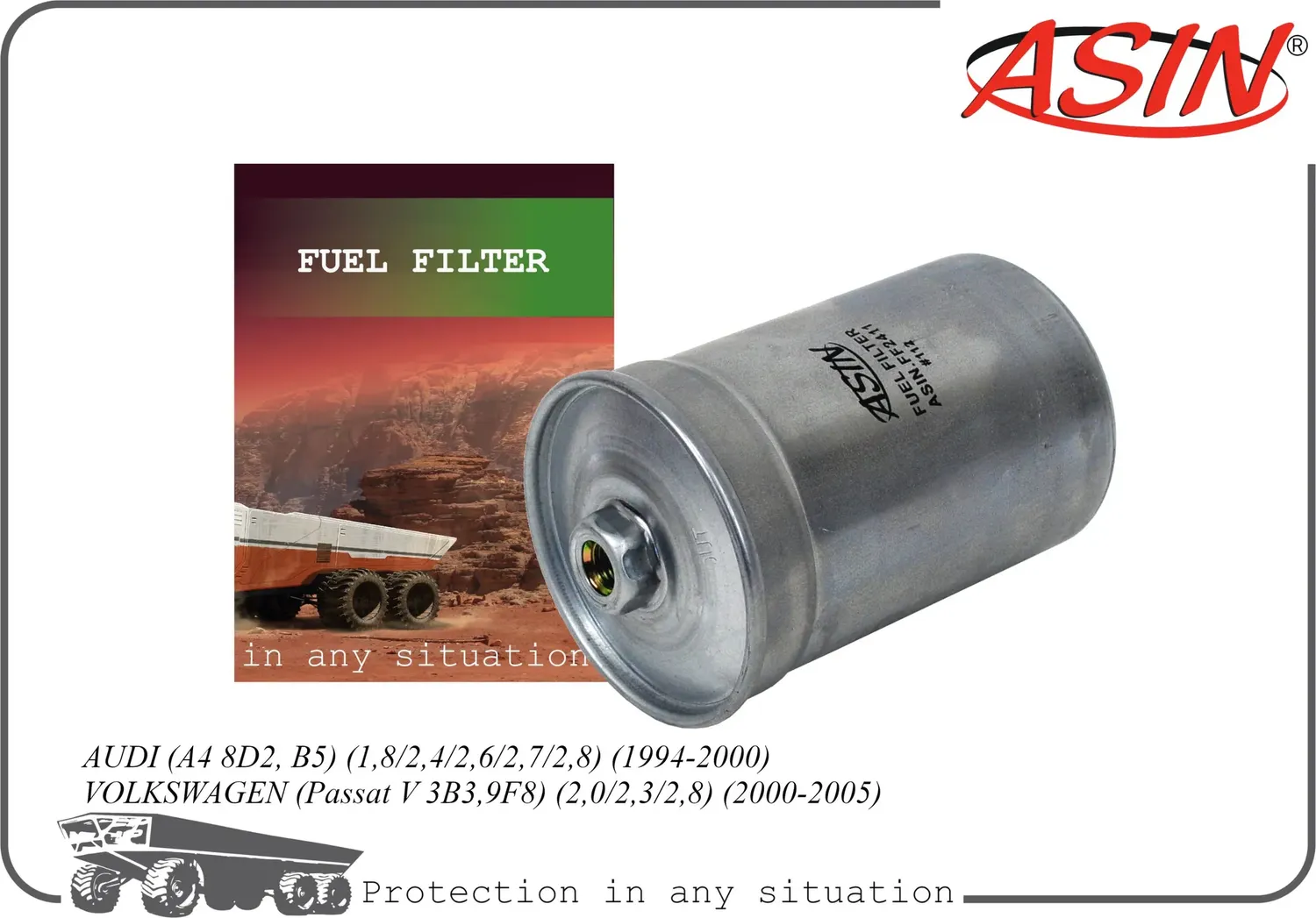 Фильтр топливный (Asin). Артикул ASINFF2411