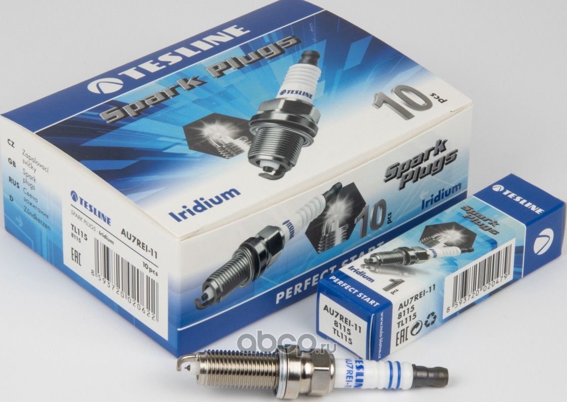 Свеча зажигания TESLINE IRIDIUM для а/м TOYOTA Auris/Avensis/Corolla/Rav 4 (TL11 (Tesla) Tesla. Артикул AU7REI11