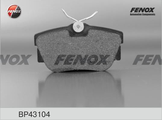 Тормозные колодки Fenox. Артикул BP43104